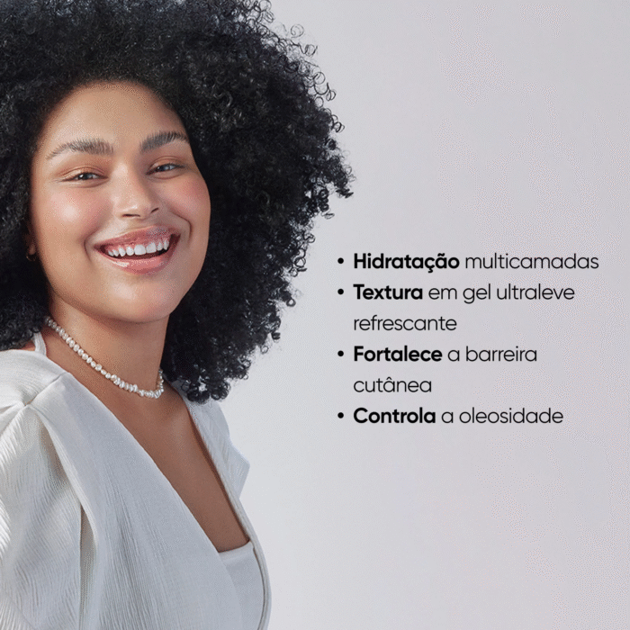 Hidratante facial em gel com ácido hialurônico (pele refrescante) - Image 4