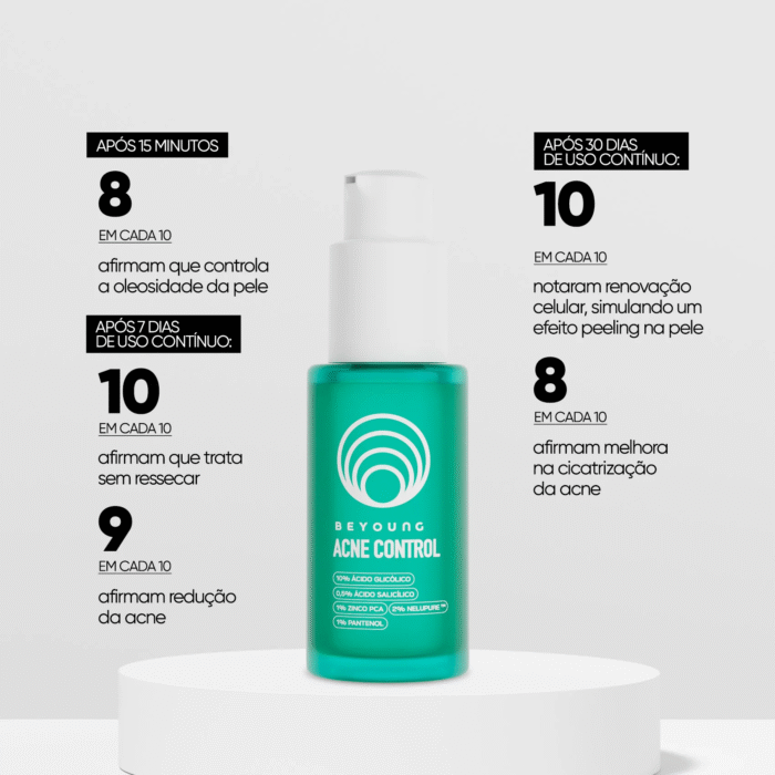 Sérum facial antiacne e oleosidade 10% ácido glicólico + 0,5% ácido salicílico - Image 6