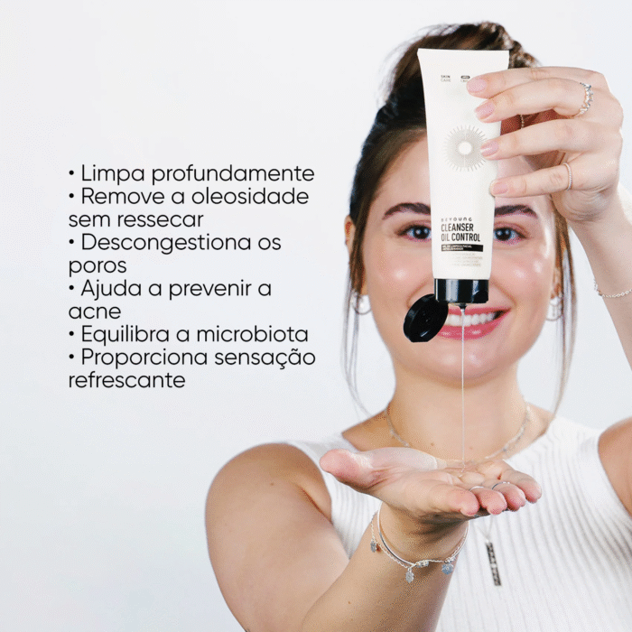 Gel de limpeza facial com ácido glicólico (controle de oleosidade) - Image 3